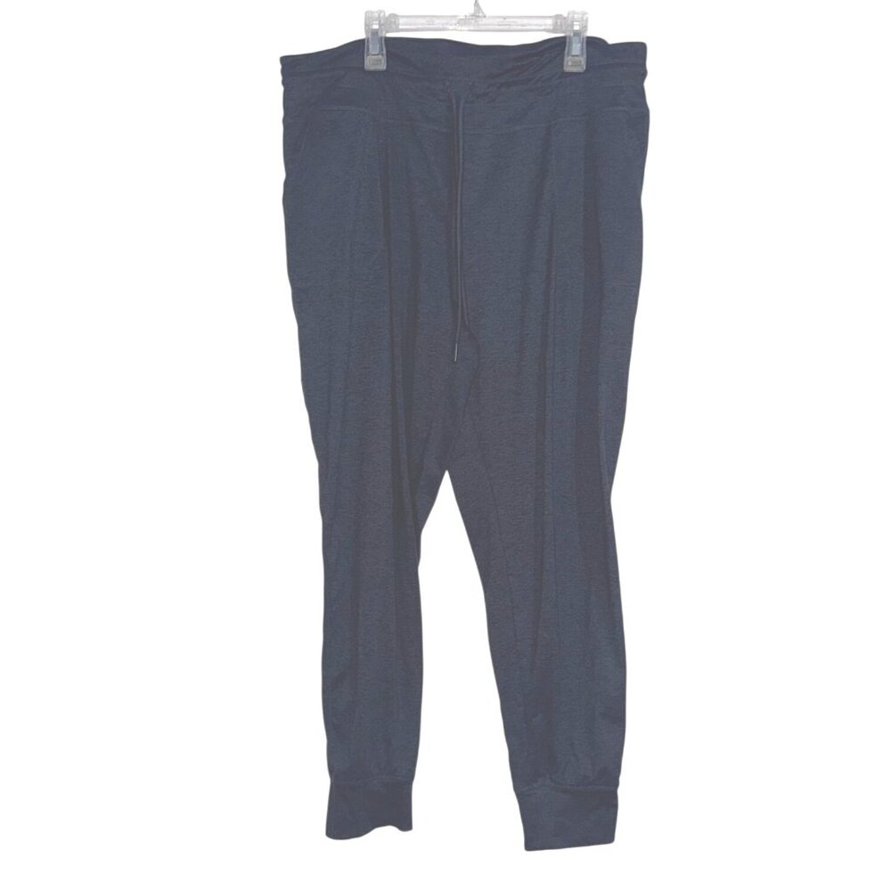 Lolé Womens Drawstring Jogger Pants Gray XL Polyester Blend Casual Activewear